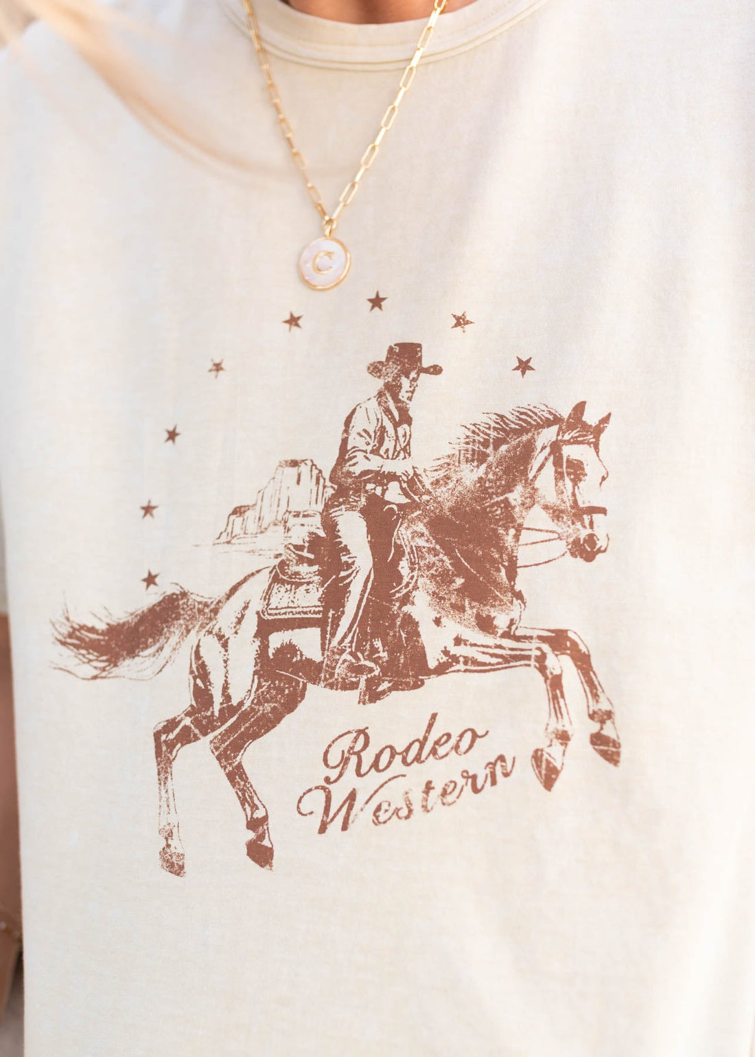 Whitney Cream Rodeo Top