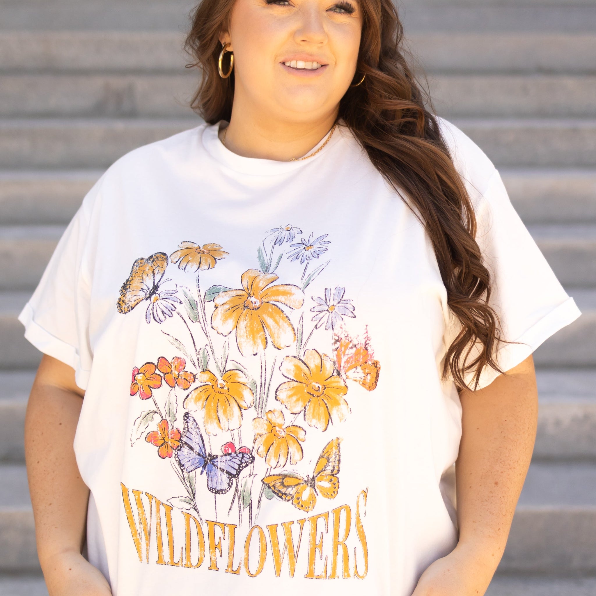 Wildflowers White Tee