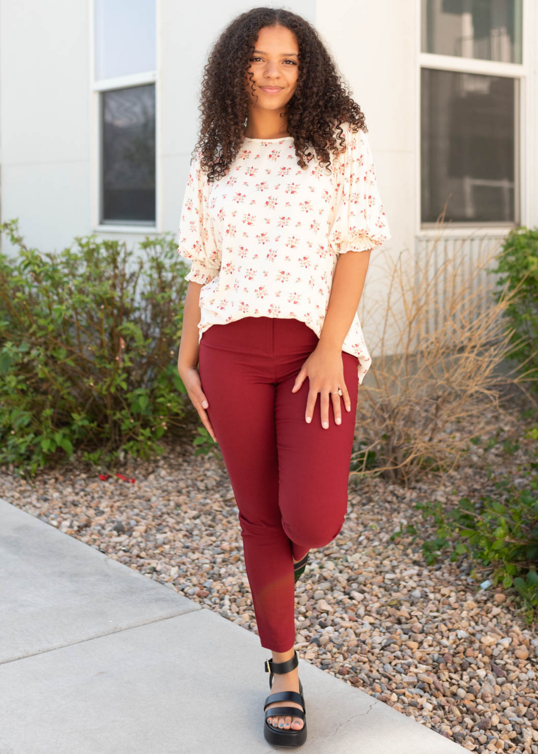 Willow Berry Red Pants
