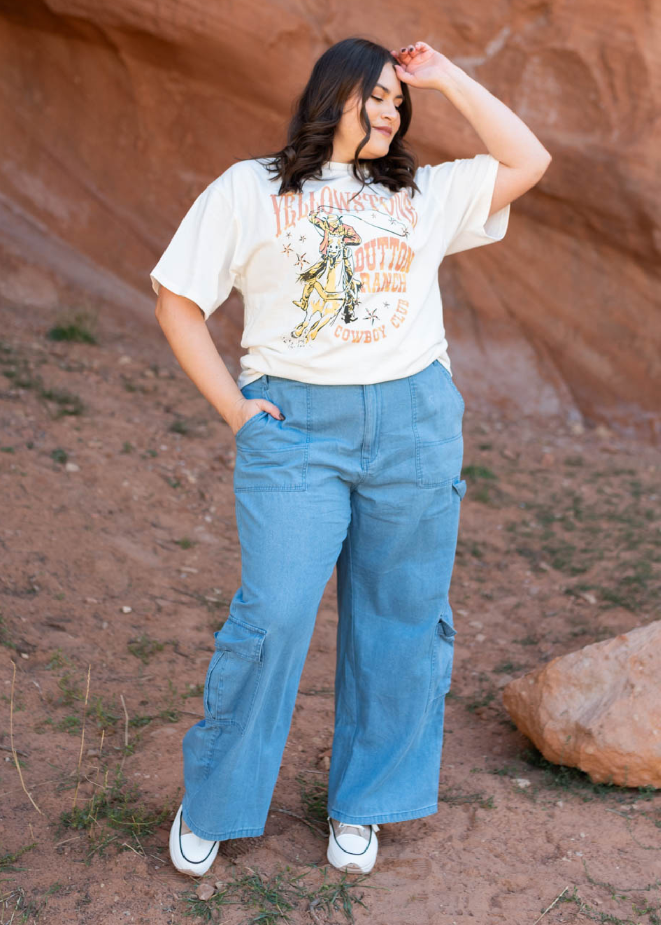 Yellowstone White Tee