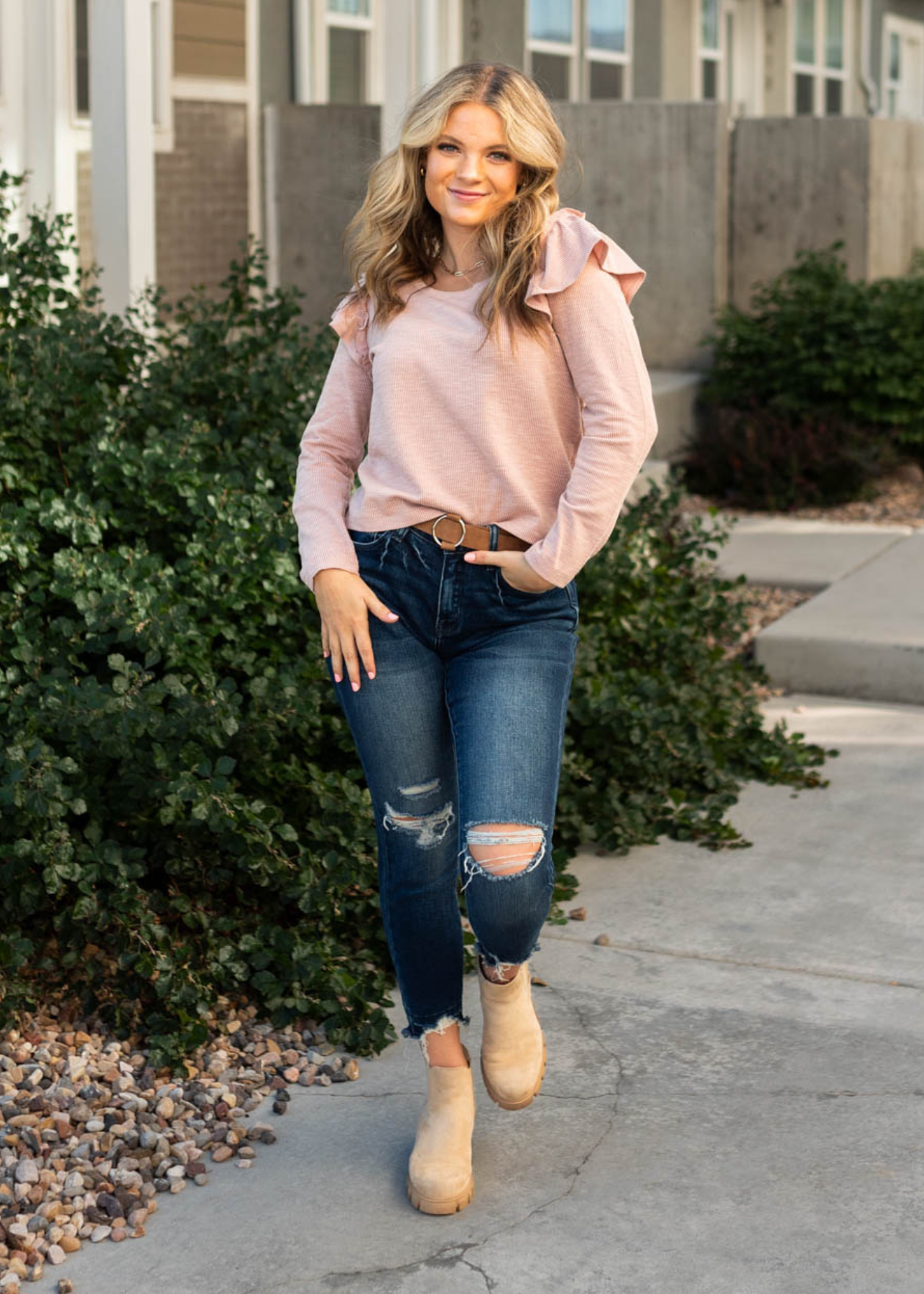 Yvette Mauve Top