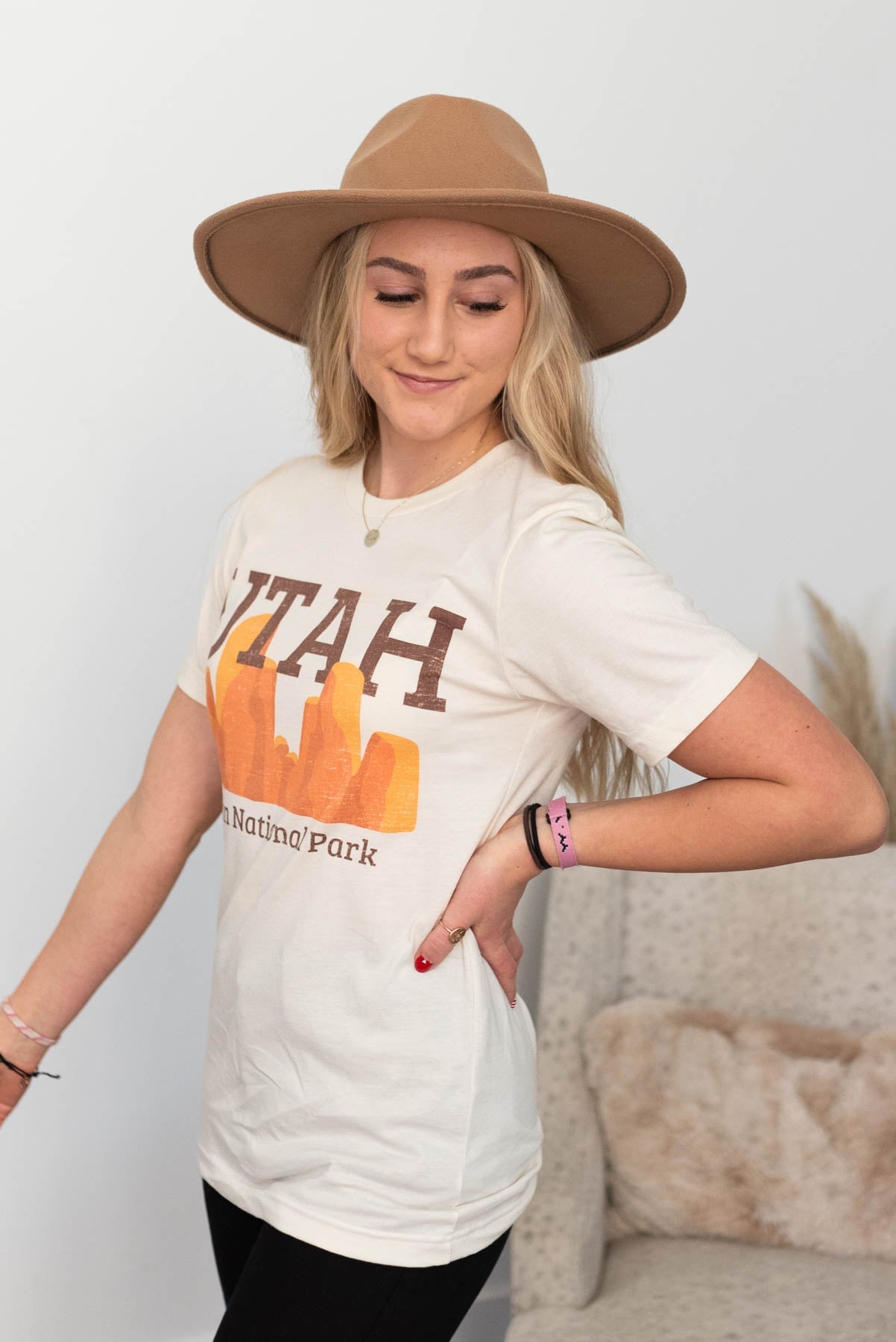 Zion Utah Ivory Tee