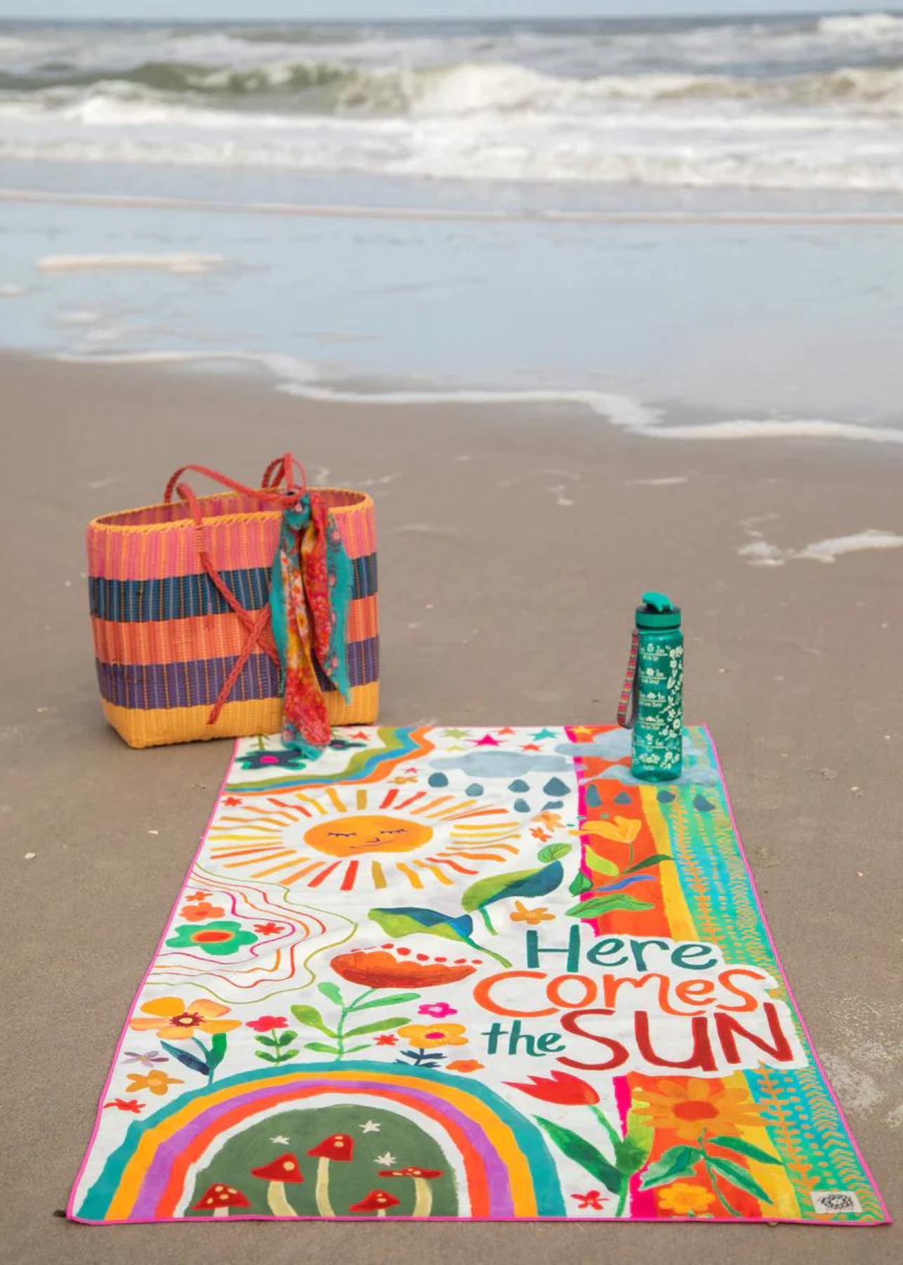 Here Comes The Sun Beach Towel