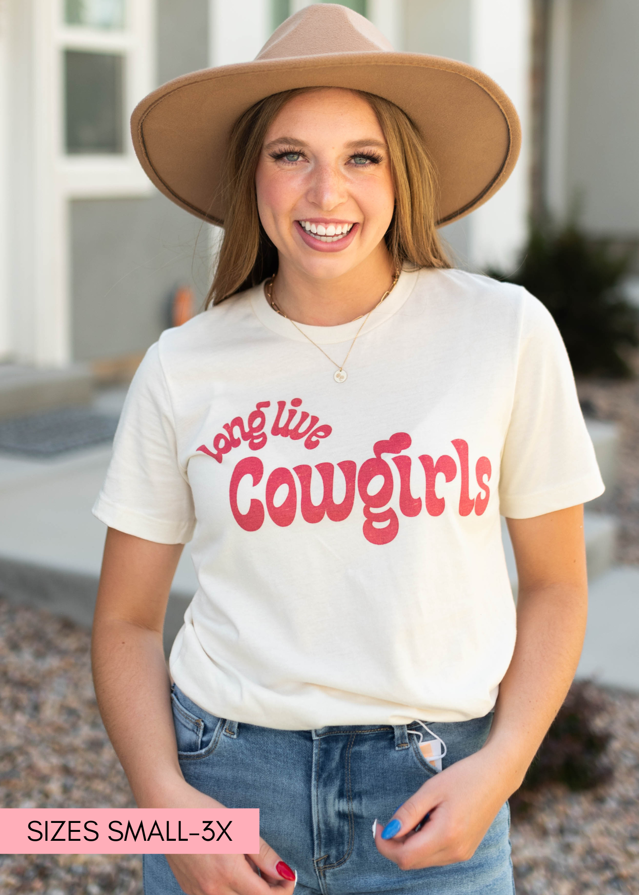 Long Live Cowgirls Ivory Tee