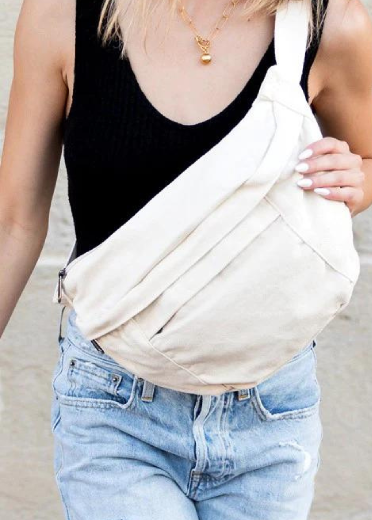London Cream Sling Bag