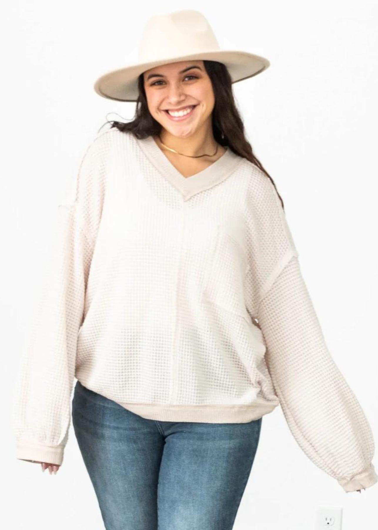 Clarissa Cream Knit Top
