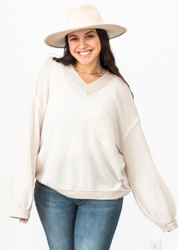 Clarissa Cream Knit Top