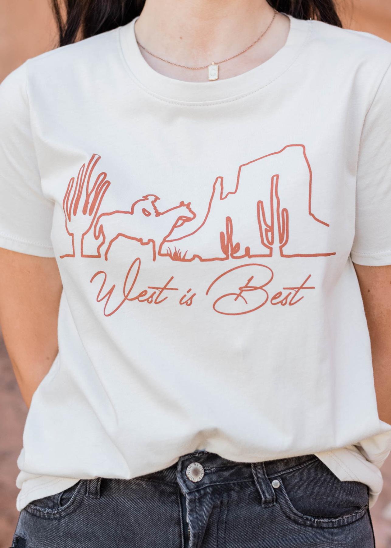 West Is Best Sand Tee