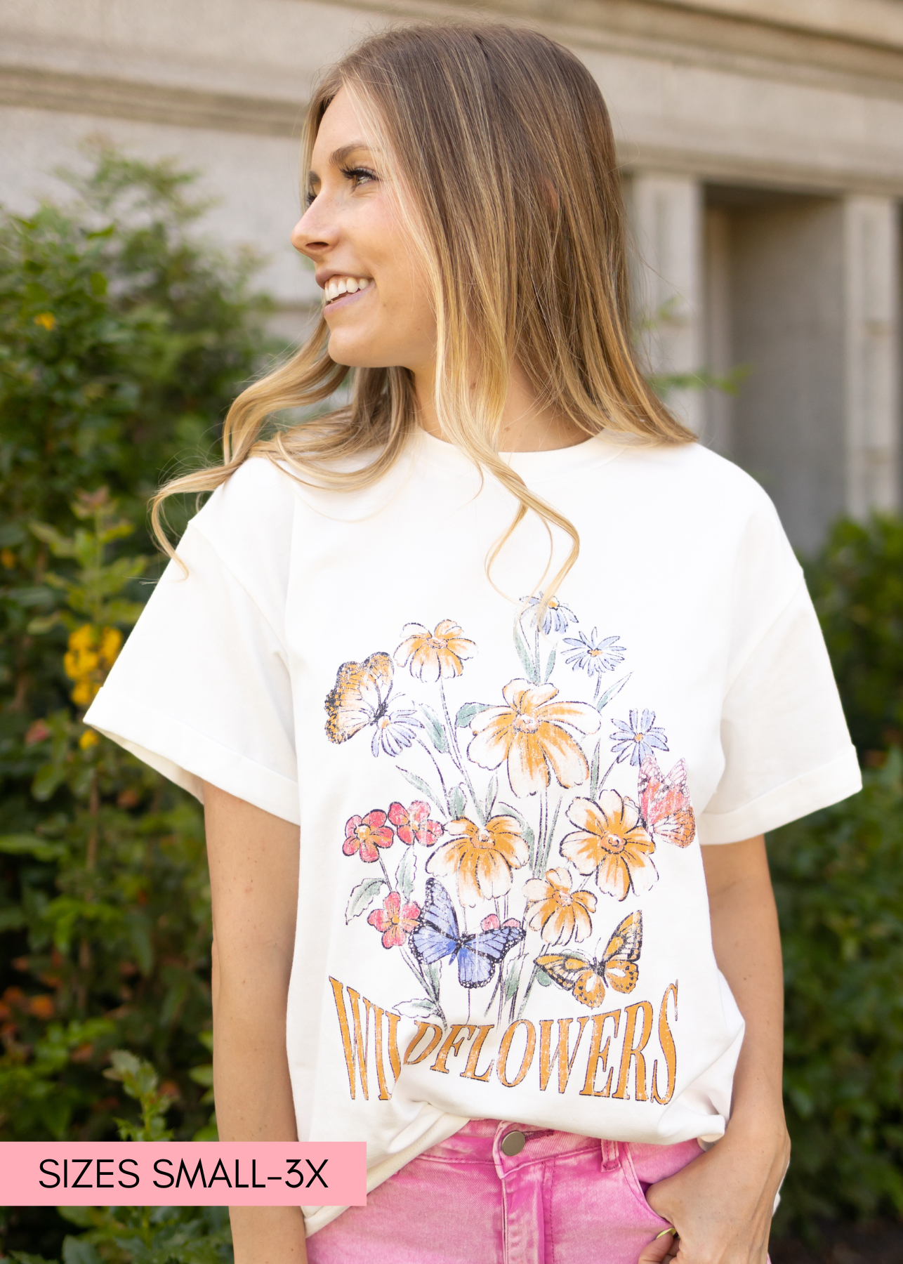 Wildflowers White Tee