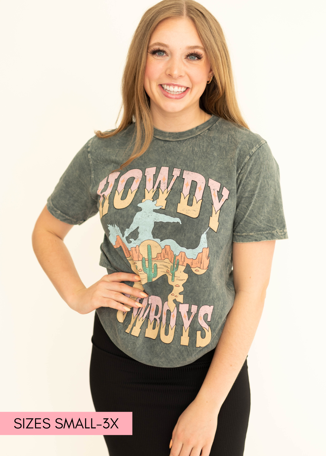 Howdy Stone Grey Tee