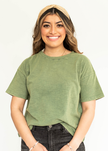 Marissa Deep Sage Top