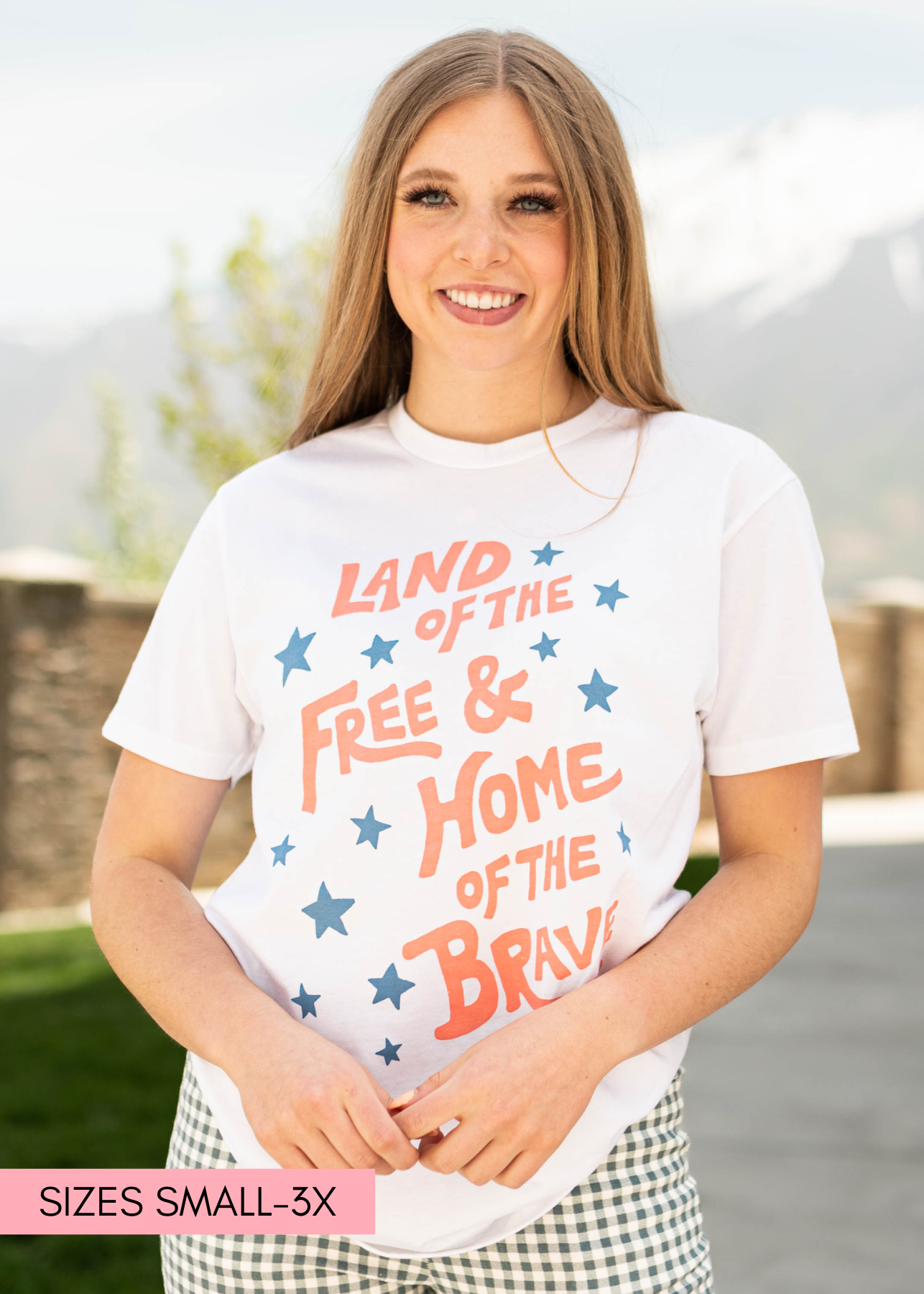 Free & Brave White Tee