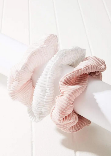 Sarina Metallic Scrunchie Set