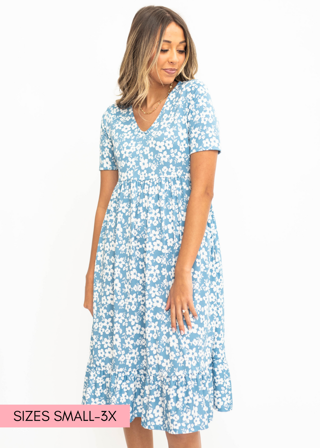 Jules Blue Floral Dress