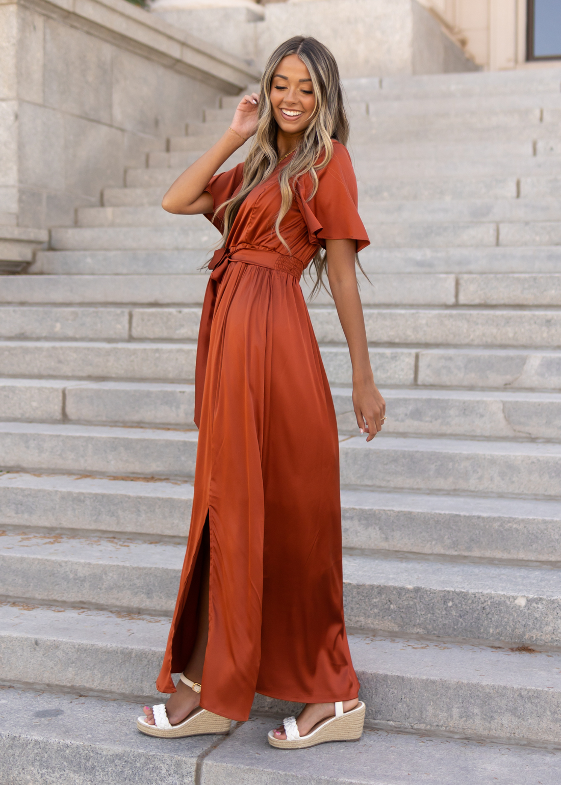 Alissa Rust Dress